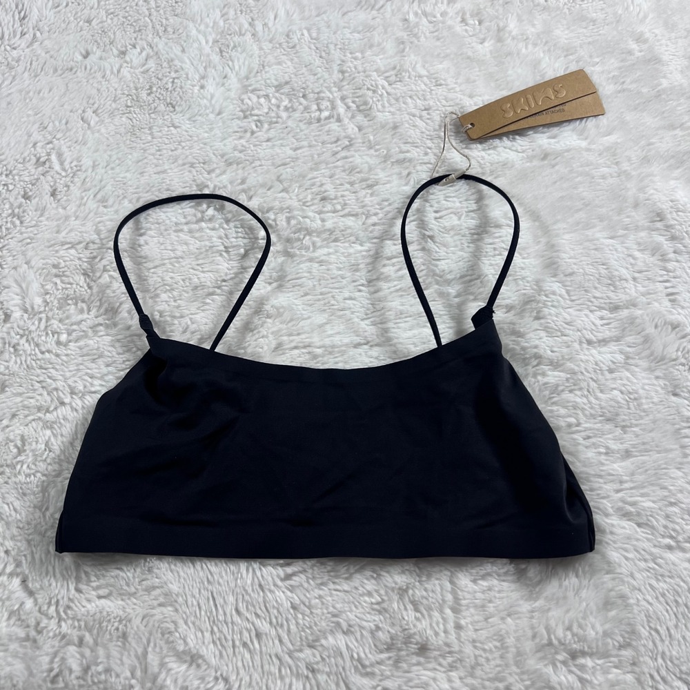 Skims Women's Fits Everybody Scoop Bralette Onyx Black Size XS BR-SCN-0996 NEW